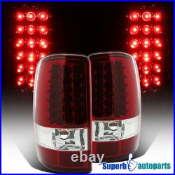 For 2000-2006 Yukon Denali Tahoe Suburban LED Tail Lights Brake Lamp Red