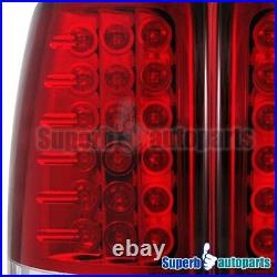 For 2000-2006 Yukon Denali Tahoe Suburban LED Tail Lights Brake Lamp Red