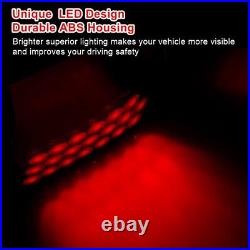 For 2001-2003 Honda Civic 2DR LED Tail Lights Black Smoke Brake Rear Lamps Pair