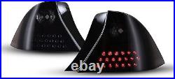 For 2001-2003 Honda Civic 2DR LED Tail Lights Black Smoke Brake Rear Lamps Pair