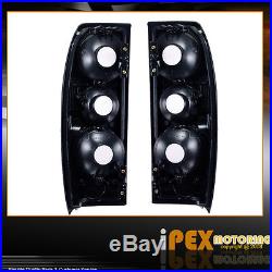For 2001-2004 Nissan Frontier Halo Projector LED Headlights + Tail Lights Black