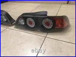 For 2002-2004 Acura Rsx L. E. D. Look Black Tail Lights L + R