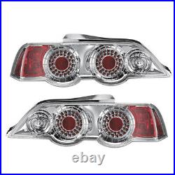 For 2002-2004 Acura Rsx L. E. D. Look Chrome Tail Lights