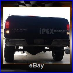 For 2002-2005 Dodge Ram 1500/2500/3500 Black Headlights + Ultra LED Tail Lights
