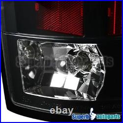 For 2002-2006 Dodge Ram 1500 2500 3500 LED Tail Lights Brake Lamp Black