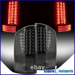 For 2002-2006 Dodge Ram 1500/2500/3500 LED Tail Lights Brake Lamp Smoke
