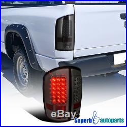 For 2002-2006 Dodge Ram 1500 2500 3500 LED Tail Lights Brake Lamp Smoke