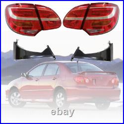 For 200308 Toyota Corolla ZRE120 Red / Clear + cover bases Led Tail Lights Lamp