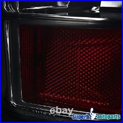 For 2003-2006 Chevy Silverado 1500 2500 3500 LED Tube Brake Tail Lights SMOKE