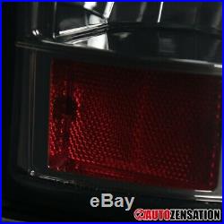 For 2003-2006 Chevy Silverado 1500 2500 Smoke Full LED Tail Lights Brake Lamps