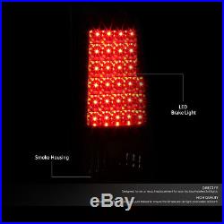 For 2003-2007 Chevy Silverado Black Housing Smoked Led Tail Light Brake Lamp