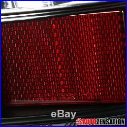 For 2003-2007 Chevy Silverado Sierra 1500 2500 Black Tail Brake Lights+LED Tube