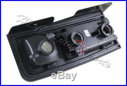 For 2003-2009 Hummer H2 Chrome Housing Smoke Lens LED Rear Brake Tail Lights