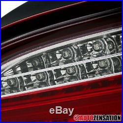 For 2004-2007 BMW E60 525i 530i 5-Series 4Dr Red/Clear LED Tail Lights Lamps