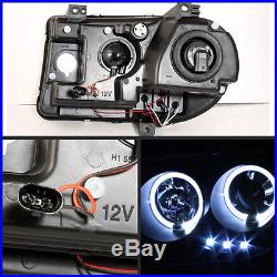 For 2005-2007 Chrysler 300C Halo LED Projector Headlights+LED Tail Head Lights