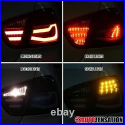 For 2005-2008 BMW 3 Series E90 325i 328i 330i Red/Smoke LED Tail Brake Lights