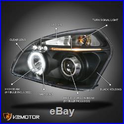 For 2005-2009 Tucson Black LED Halo Projector Headlight+Rear Tail Lamp