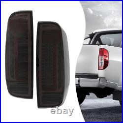 For 2005-2014 Nissan Navara D40 Frontier Smoke LED Tail Lights Brake Lamps Pair