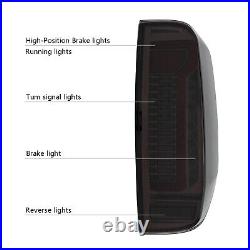 For 2005-2014 Nissan Navara D40 Frontier Smoke LED Tail Lights Brake Lamps Pair