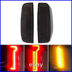 For 2005-2014 Nissan Navara D40 Frontier Smoke LED Tail Lights Brake Lamps Pair