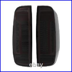 For 2005-2014 Nissan Navara D40 Frontier Smoke LED Tail Lights Brake Lamps Pair