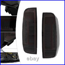For 2005-2014 Nissan Navara D40 Frontier Smoke LED Tail Lights Brake Lamps Pair