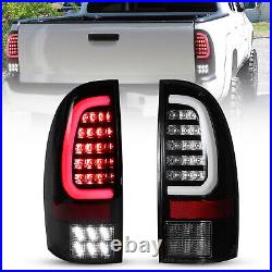 For 2005-2015 Toyota Tacoma Black Clear Lens Turn Signal Lamps LED Tail Lights