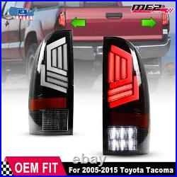 For 2005-2015 Toyota Tacoma LED Tail Lights Sequential Turn Signal Brake Lamps