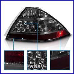 For 2006 2007 Honda Accord LX/EX/EXL Sedan Smoke Rear Brake Tail Lights Pair