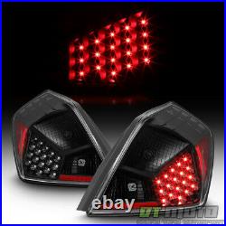 For 2007-2012 Altima 4-Door Sedan Black LED Tail Lights Brake Lamps Left+Right