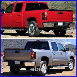 For 2007-2013 Chevy Silverado 1500 2500 LED Tail Lights Driving Lamps Clear Lens