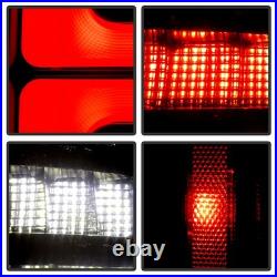 For 2007-2013 Chevy Suburban Tahoe Yukon Black Full LED TaiL Lights Brake Lamps