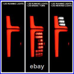 For 2007-2013 Chevy Suburban Tahoe Yukon Black Smoked Full LED TaiL Lights Lamps