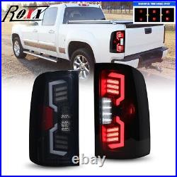 For 2007-2013 GMC Sierra 1500 2500 3500 Tail Lights withLED Sequential Turn Signal