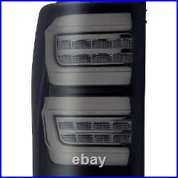 For 2007-2013 Toyota Tundra AlphaRex PRO-Series LED Tube Tail Lights Black Smoke