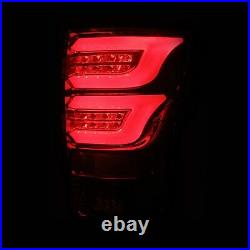 For 2007-2013 Toyota Tundra AlphaRex PRO-Series LED Tube Tail Lights Black Smoke