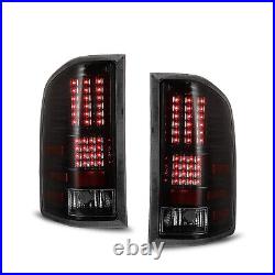 For 2007-2014 Chevy Silverado 1500 2500 3500HD LED Tail Lights Black Clear Lens