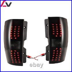 For 2007-2014 Chevy Tahoe Suburban LED Tail Lights Red Rear Brake Smoke Lamps