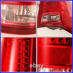 For 2008-2013 Chevy Silverado 1500 2500 3500 LED Tail Lights Red Lens Lamps Pair