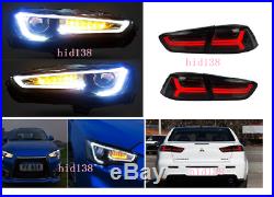 For 2008-2017 Mitsubishi Lancer / EVO LED Audi Style Headlight &Tail Lamp