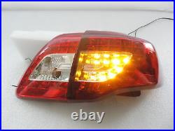 For 2009-2010 Toyota Corolla Altis Red/Clear LED Brake Signal Tail Light