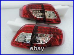 For 2009-2010 Toyota Corolla Altis Red/Clear LED Brake Signal Tail Light