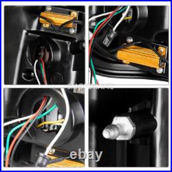 For 2009-2014 Ford F150 LED Tube Brake Lamp Smoke Lens Tail Lights Left & Right