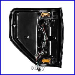 For 2009-2014 Ford F150 LED Tube Brake Lamp Smoke Lens Tail Lights Left & Right