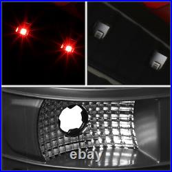For 2009-2014 Ford F150 Pair Full Led Tail Light Rear Brake Lamps(black/clear)