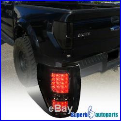 For 2009-2014 Ford F150 Pickup LED Brake Lamps Tail Lights Smoke