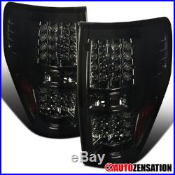 For 2009-2014 Ford F150 Smoke LED Tail Brake Lights Turn Signal Lamps Pair