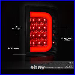 For 2009-2017 Ram 1500 2500 3500 Tail Brake Light Lamps C-Shape LED Bar Tinted