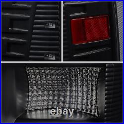 For 2009-2017 Ram 1500 2500 3500 Tail Brake Light Lamps C-Shape LED Bar Tinted
