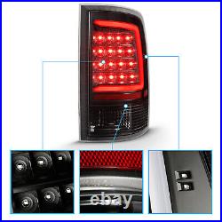 For 2009-2018 Dodge Ram 1500 2500 3500 LED Bar Black Tail Lights